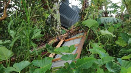 Satu Rumah rusak akibat angin puting beliung di Banjar Dinas Asah